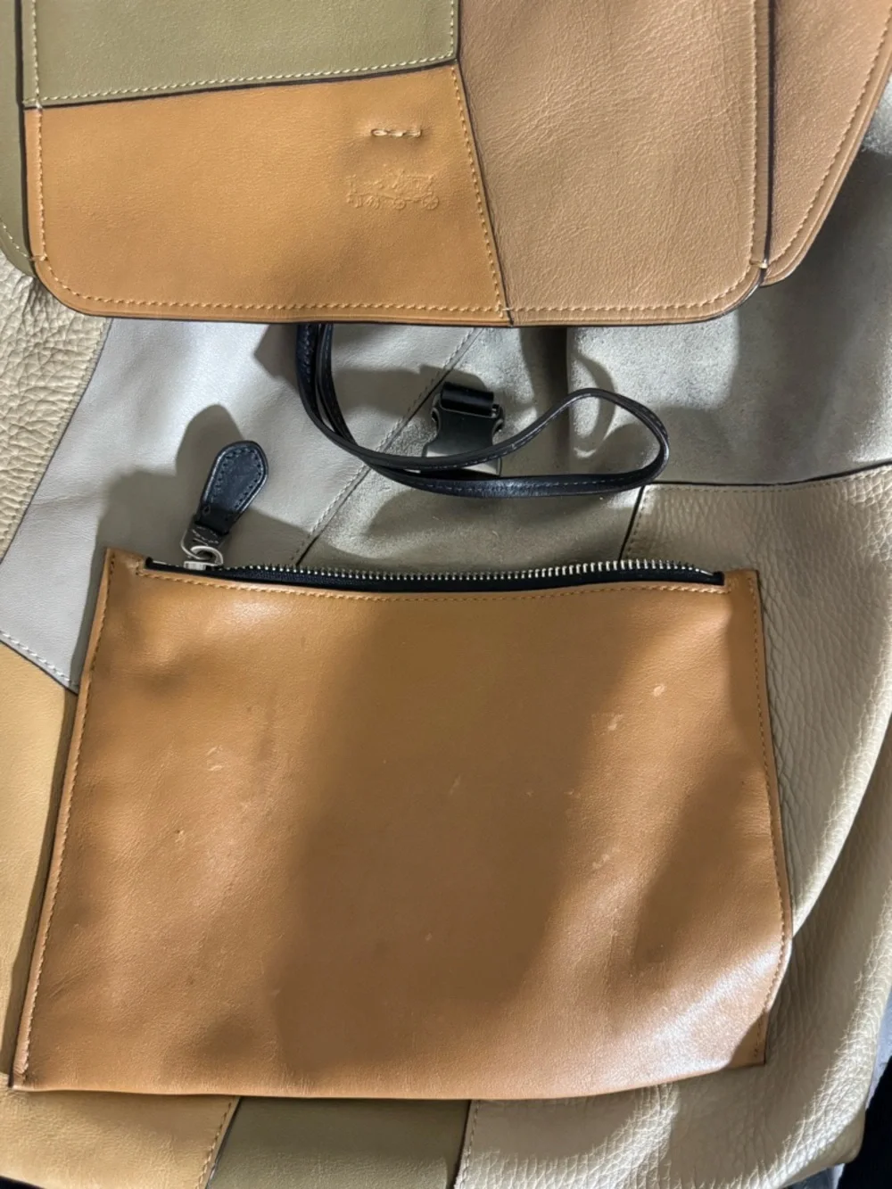 Coach clamshell patchwork backpack - Picture 3 of 8